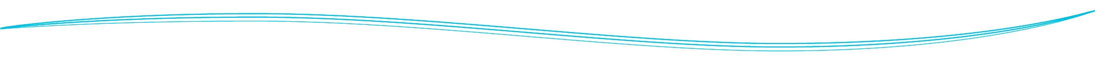 Stylish wavy line divider with blue and black stripes on a transparent background for web design elements.