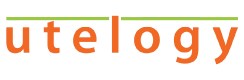 Utelogy logo with orange text and a green underline, representing AV control and management software solutions.
